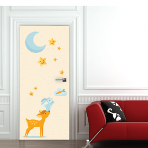 #6 Αυτοκόλλητο πόρτας ζωάκια φίλοι - Sticker Box
