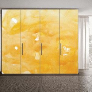 Αυτοκόλλητο ντουλάπας κίτρινο μοτίβο