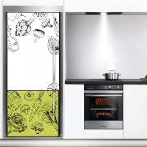 #6 Αυτοκόλλητο ψυγείου μοτίβο με λαχανικά - Sticker Box