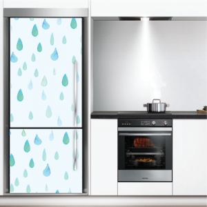 #4 Αυτοκόλλητο ψυγείου σταγόνες βροχής - Sticker Box