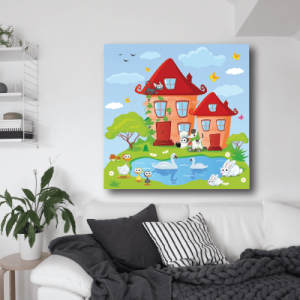 # Πίνακας σπίτι με ζωάκια - Sticker Box