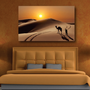 #41 Πίνακας δύση του ήλιου στην έρημο - Sticker Box