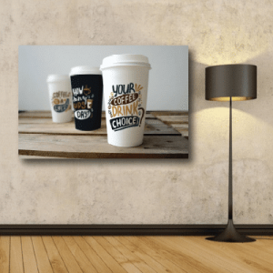 #30 Πίνακας χάρτινο ποτήρι καφέ - Sticker Box