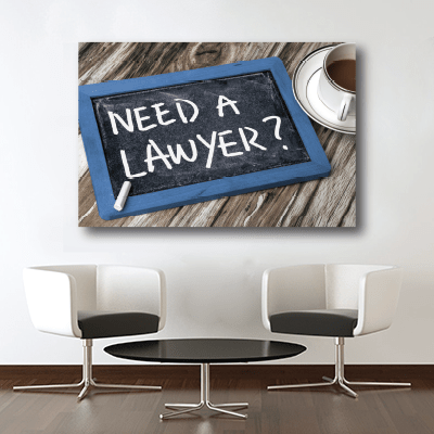# Πίνακας χρειάζεσαι δικηγόρο - Sticker Box