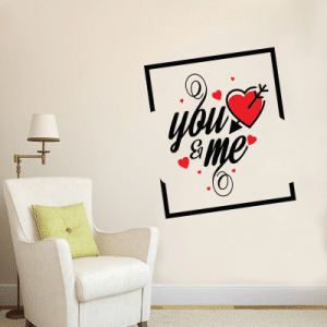 #14 Αυτοκόλλητο φράση αγάπης - Sticker Box