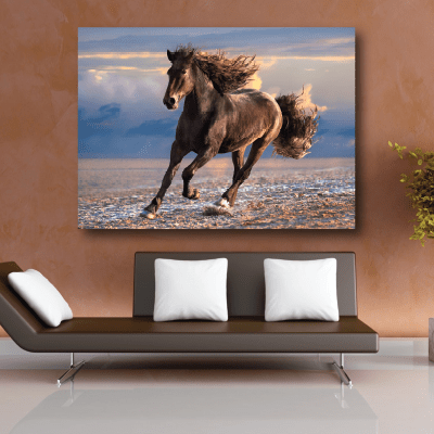 #23 Πίνακας με καφέ άλογο - Sticker Box
