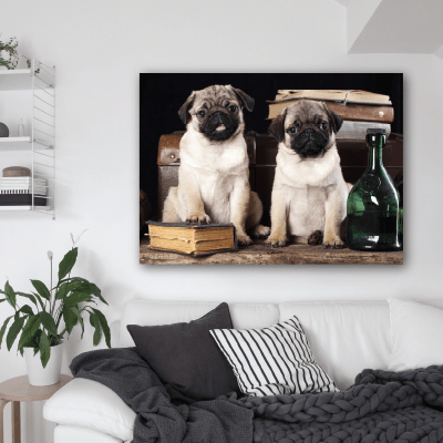 #50 Πίνακας με σκυλάκια αδελφάκια - Sticker Box