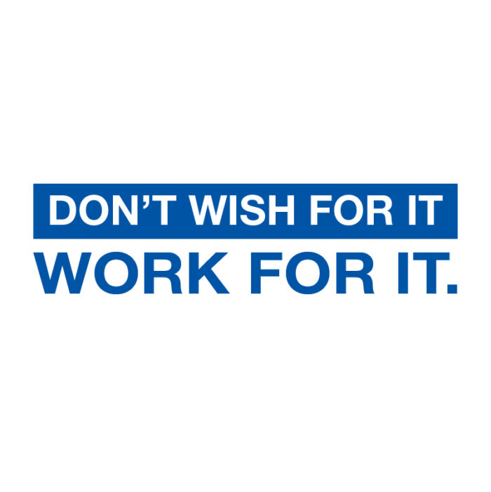 Motivation Αυτοκόλλητo γυμναστηρίου don't wish for it - Image 5