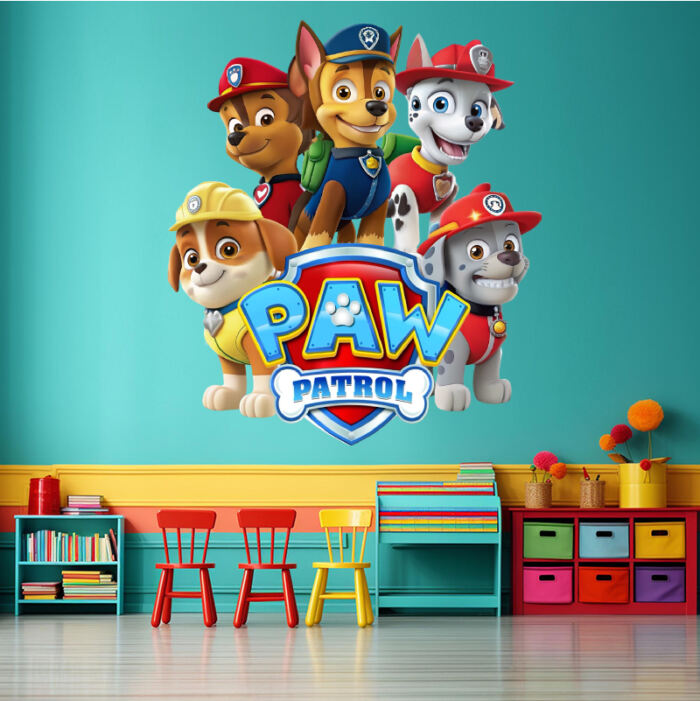 Αυτοκόλλητο τοίχου Paw Patrol II