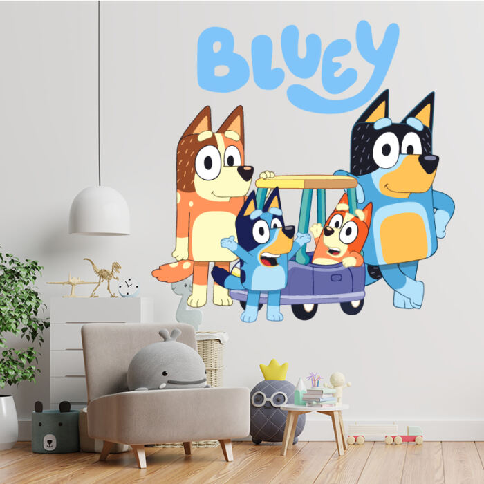 Αυτοκόλλητο τοίχου Bluey III